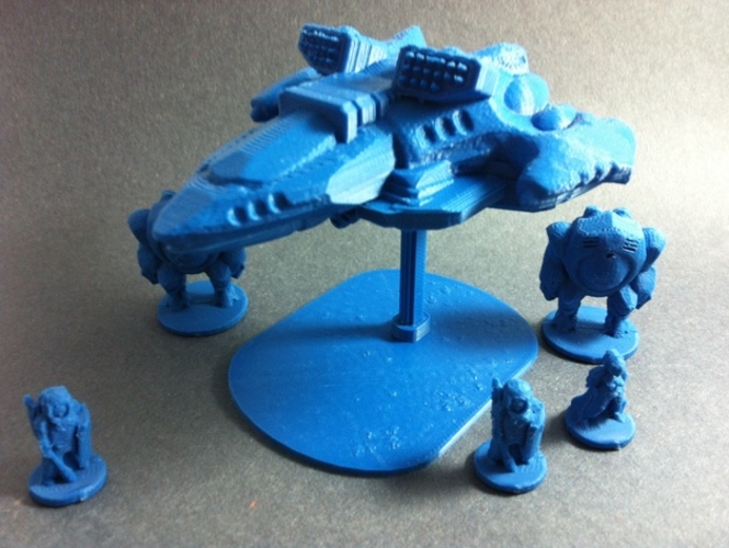 Wayfarer Tactics Dominion Striker Gunship 3D Print 1072