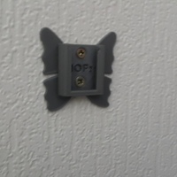 Crochet clic- Wall hook - forme papillon - Thumbnail 3