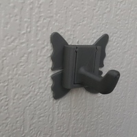 Crochet clic- Wall hook - forme papillon - Thumbnail 5