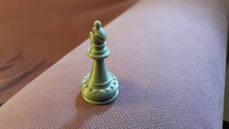 Chess - Pièces - Fou - Bishop 3D Print 107260
