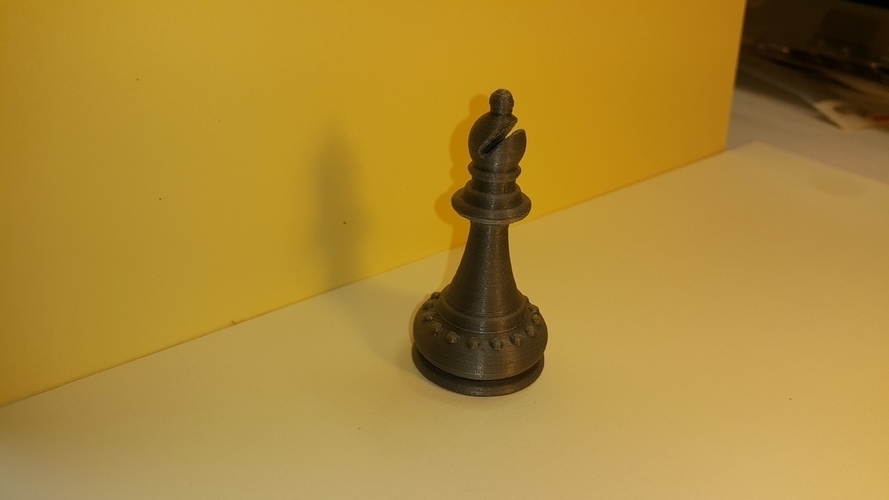 Chess - Pièces - Fou - Bishop 3D Print 107261