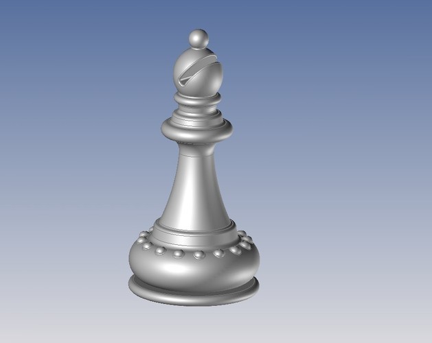 Chess - Pièces - Fou - Bishop 3D Print 107263