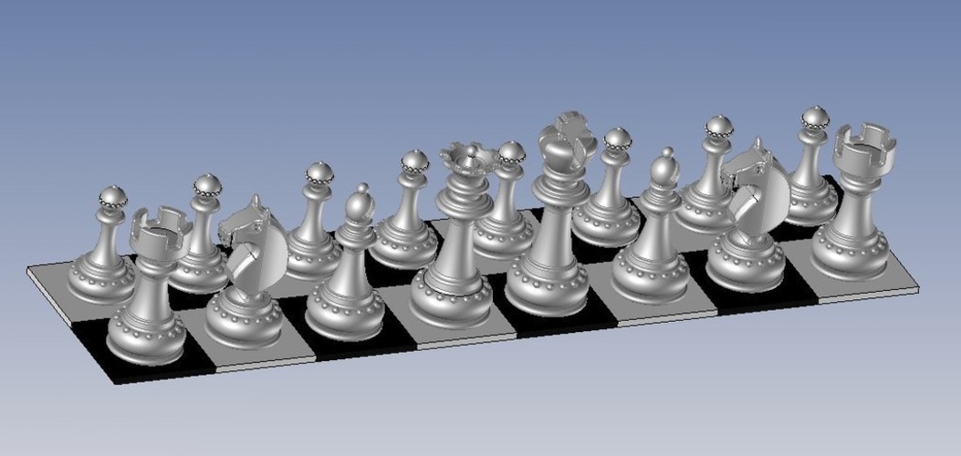 Chess - Pièces - Fou - Bishop 3D Print 107264