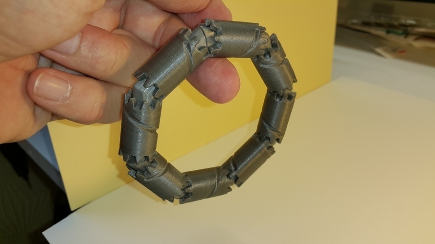 Bangle Gears - Bracelet Engrenages 3D Print 107275
