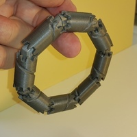 Small Bangle Gears - Bracelet Engrenages 3D Printing 107275