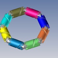 Bangle Gears - Bracelet Engrenages - Thumbnail 3