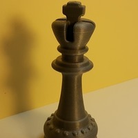 Small Chess - pièces - le Roi- The King 3D Printing 107282