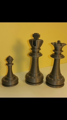 Chess - pièces - le Roi- The King 3D Print 107286