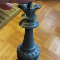 Small Chess - pièces - Queen 3D Printing 107287