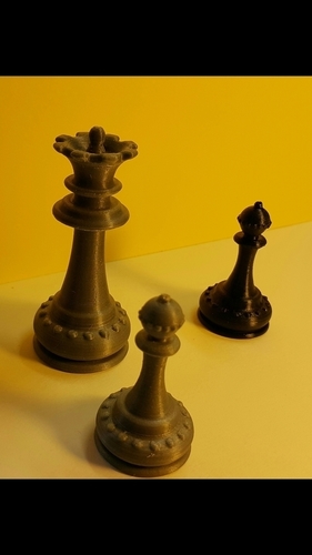 Chess - pièces - Queen 3D Print 107288
