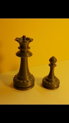 Chess - pièces - Queen 3D Print 107289