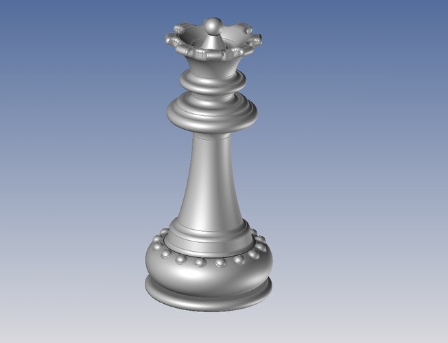 Chess - pièces - Queen 3D Print 107291