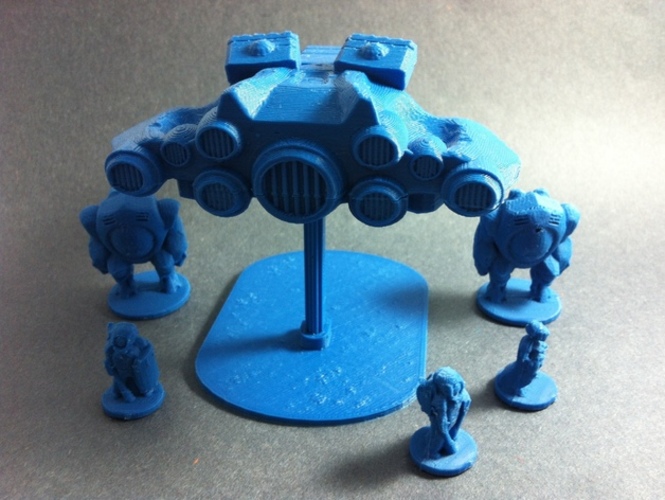 Wayfarer Tactics Dominion Striker Gunship 3D Print 1073
