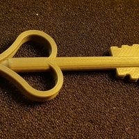 Small la clef de la flèche du coeur - key to the heart of the arrow 3D Printing 107334