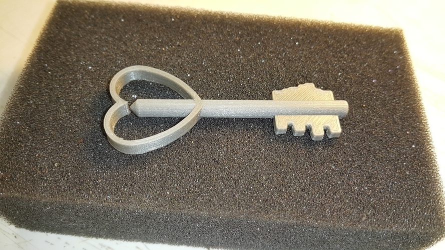 heart key - Clef de Coeur 3D Print 107338