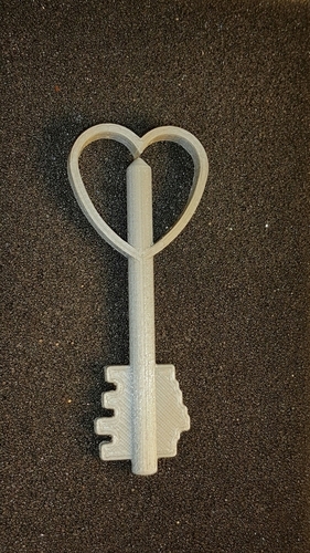heart key - Clef de Coeur 3D Print 107341