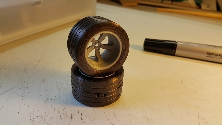 Wheel - roue et pneumatique - tires 3D Print 107419