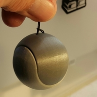 Small Balle de tennis en porte clefs 3D Printing 107429