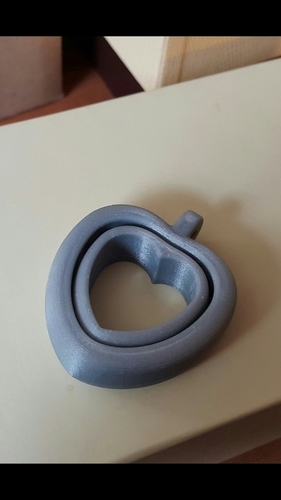 Two hearts - Deux coeurs liés 3D Print 107452