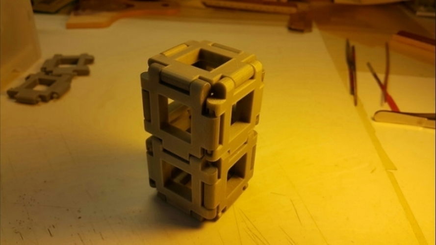 Cube à monter - cube making - puzzle 3D Print 107471
