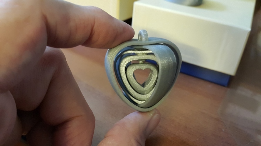 Coeurs tournants liés - turning hearts 3D Print 107474