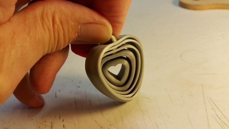 Coeurs tournants liés - turning hearts 3D Print 107478