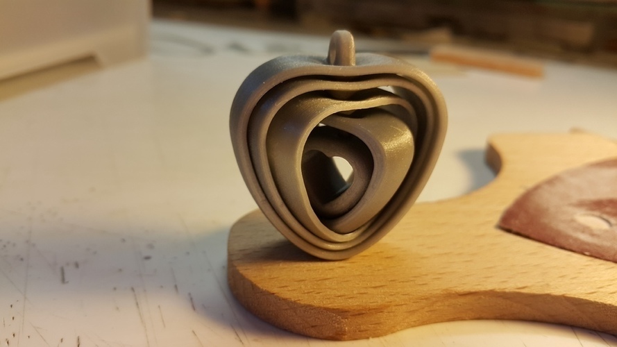 Coeurs tournants liés - turning hearts 3D Print 107479
