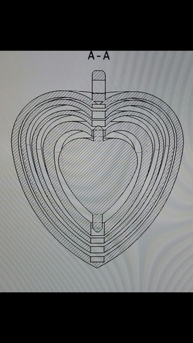 Coeurs tournants liés - turning hearts 3D Print 107480