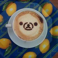 Small Bear stencil cacao art cappuccino  3D Printing 107482