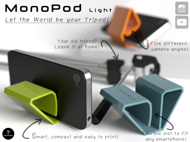 MonoPod Light 3D Print 107572