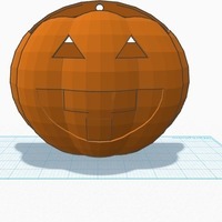 Small Halloween 2014 Trick or Treat Pumpkin with handle 3D Printing 107599