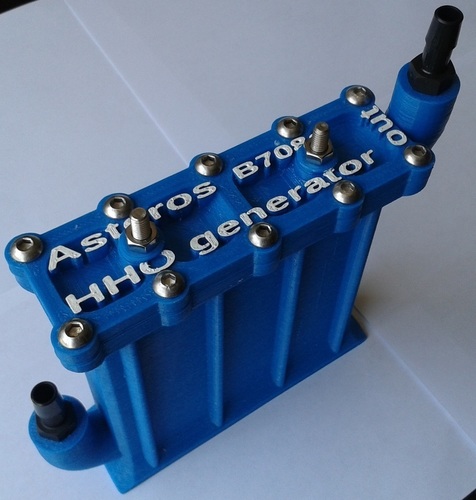 Asteros B708a 3d printed Hydrogen Generator