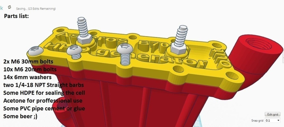 Asteros B708a 3d printed Hydrogen Generator 3D Print 107642