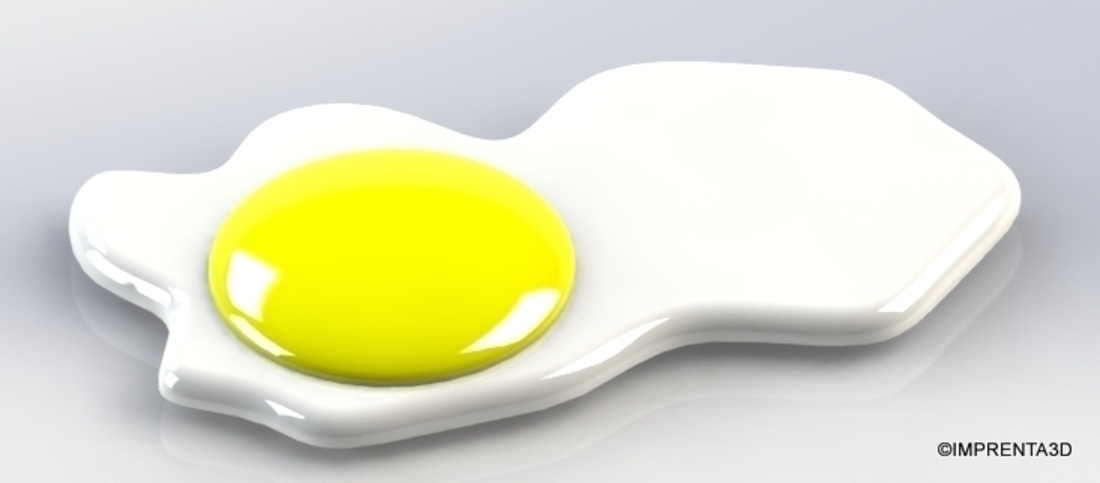 Fried egg 3D Print 107659