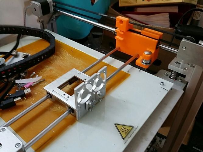 Wide stable y Axis guide bearing mounts for Creatr and Creatr XL 3D Print 107693