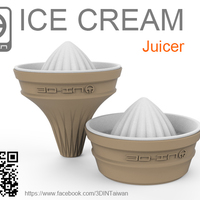 Small Ice cream juicer 3D Printing 107726