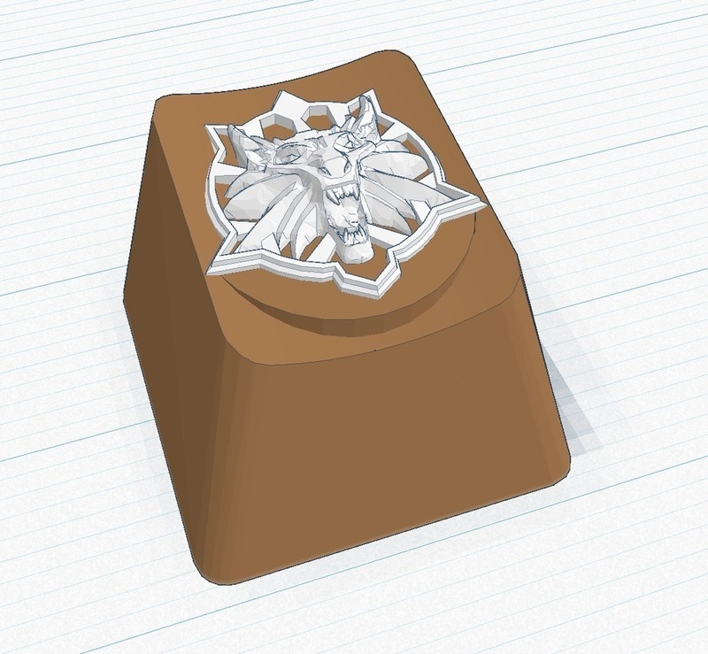 Witcher Wolf Key Cap - for Cherry MX boards