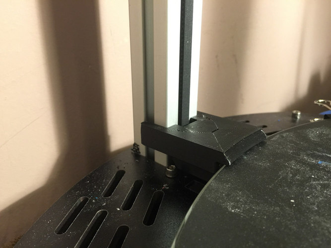 Rostock Max V2 - Triple Strong Bed Clamp - No hardware needed!  3D Print 107740