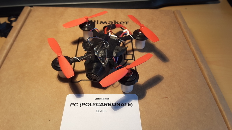 Micro Quad-racer 2S 90mm polycarbonate  3D Print 107893