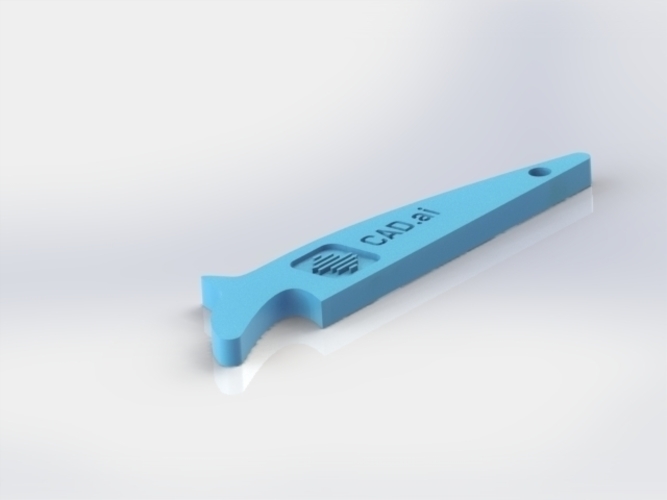CAD.ai Bottle Opener - No Coin Needed 3D Print 108040