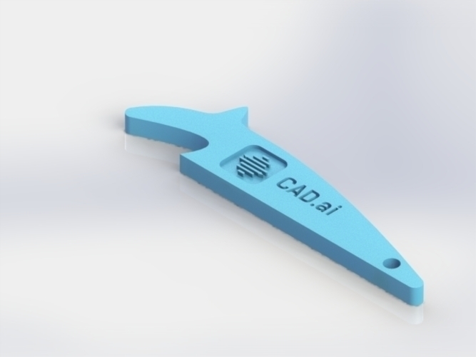 CAD.ai Bottle Opener - No Coin Needed 3D Print 108041