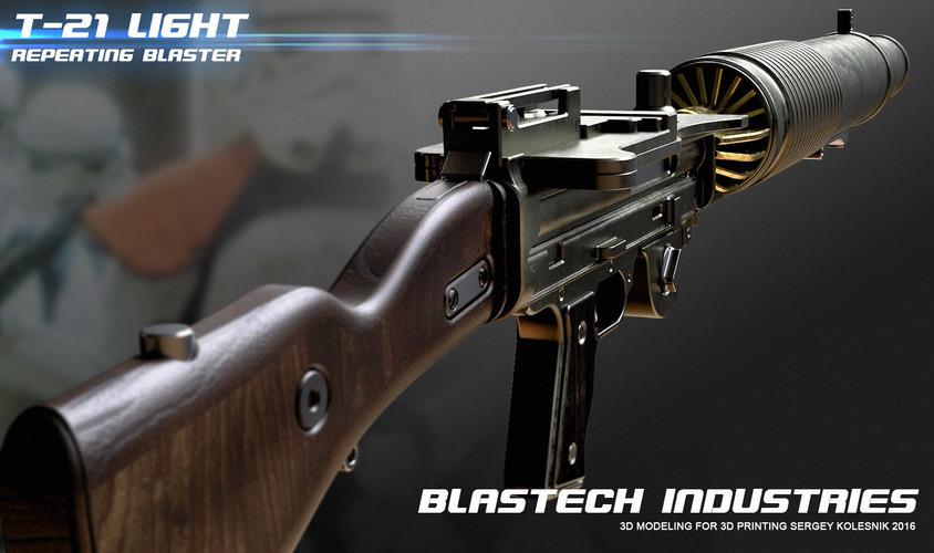 T21 light repeating blaster 3D Print 108067