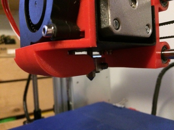 Modified Parts Fan Shroud - Max Micron and other Prusa i3 3D Print 108094