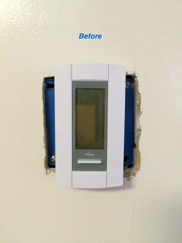 Simple thermostat wall trim plates 3D Print 108140
