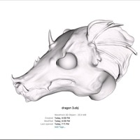 Small Dragon Head 3D Printing 108146
