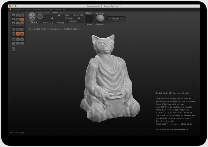 Buddha Kitty (1st variation) 3D Print 108183