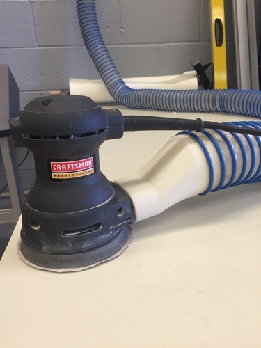 3" Dust collector hose adapter for Craftsman Random Orbit Sander