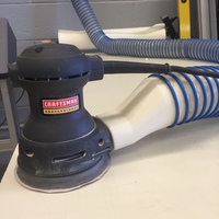 Small 3" Dust collector hose adapter for Craftsman Random Orbit Sander 3D Printing 108274
