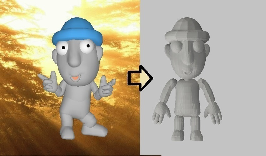 3D Jointed Character " Doldori" 3D Print 108366