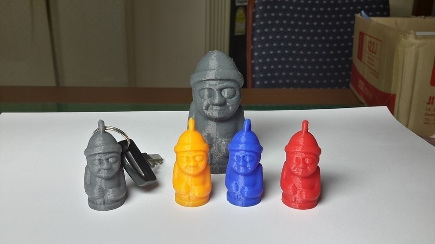 Dolhareubang ("Stone Grandfather") - Keychain 3D Print 108371
